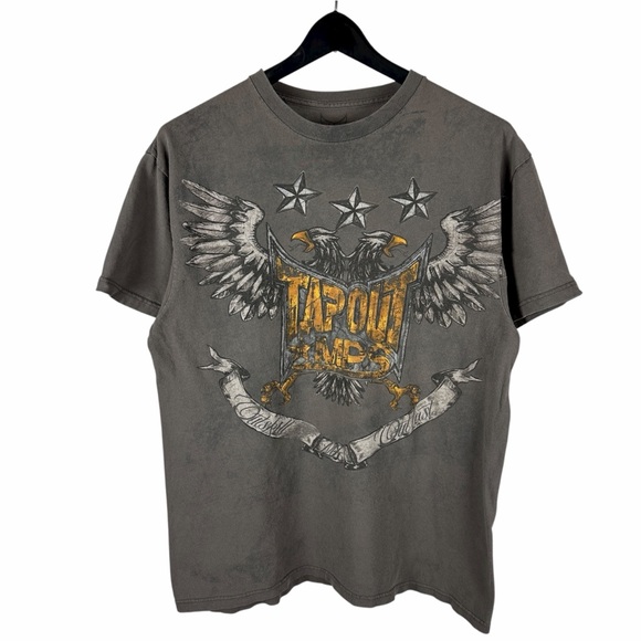 Mens Y2K Tapout MPS Double Eagle Grunge Punk Style Graphic Shirt Size L - Picture 1 of 9